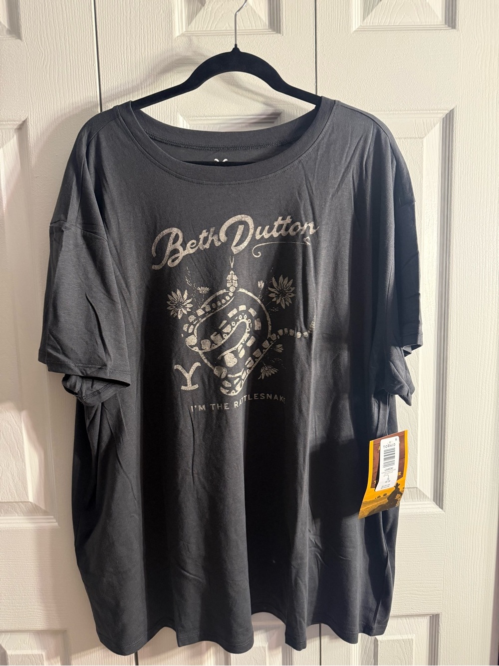torrid Black Graphic Tee with Metallic Silver Print